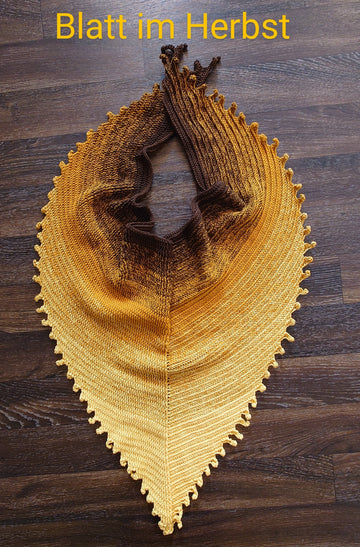 Kundenwerk aus Blatt im Herbst