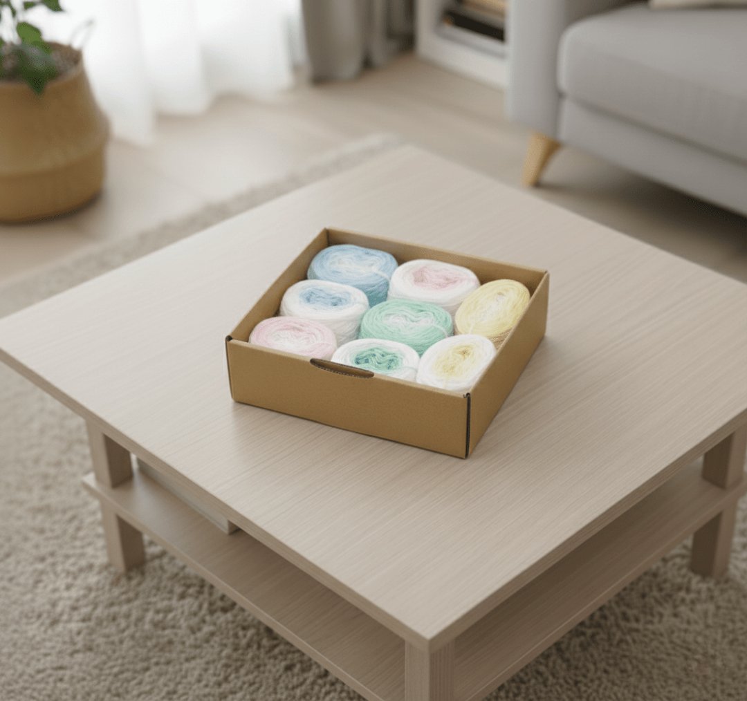 Bobbelkiste Duo pastell - Bobbel Wolle und Farbverlaufsgarn von Chiemseegarn