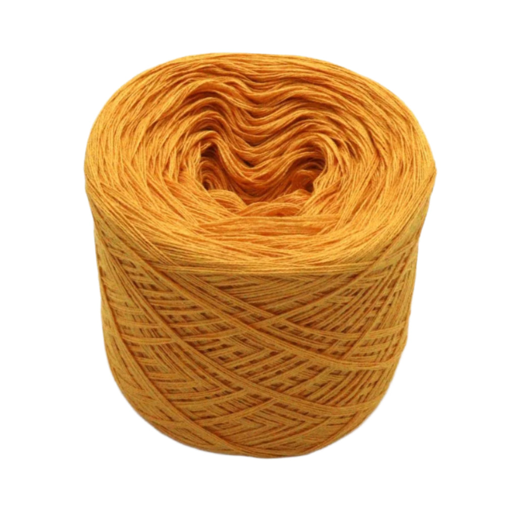 Einfarbiges gefachtes Garn "Kurkuma" - Bobbel Wolle und Farbverlaufsgarn von Chiemseegarn