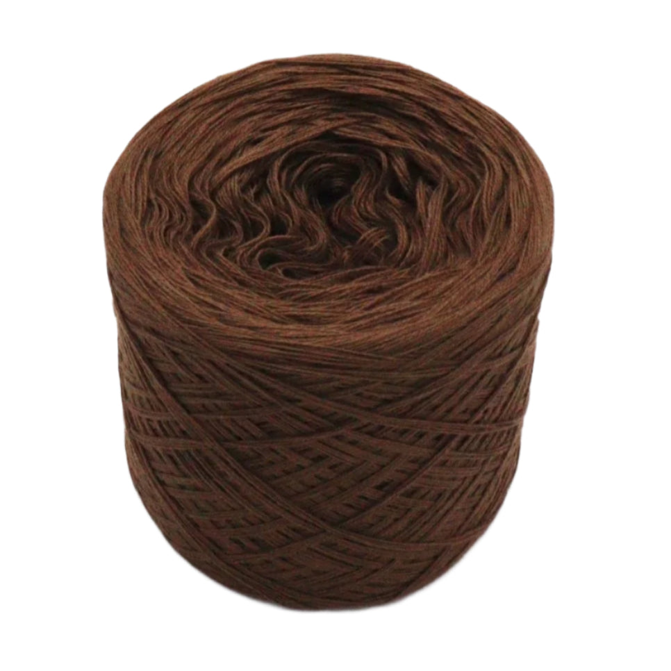 Einfarbiges gefachtes Garn "Nuss" - Bobbel Wolle und Farbverlaufsgarn von Chiemseegarn