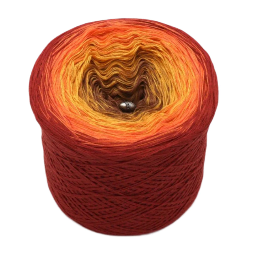 Orange Dream - Bobbel Wolle und Farbverlaufsgarn von Chiemseegarn