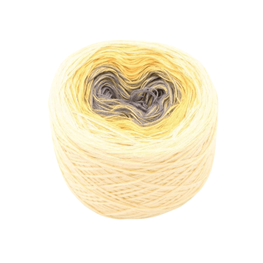 Sonnenaufgang - Bobbel Wolle und Farbverlaufsgarn von Chiemseegarn