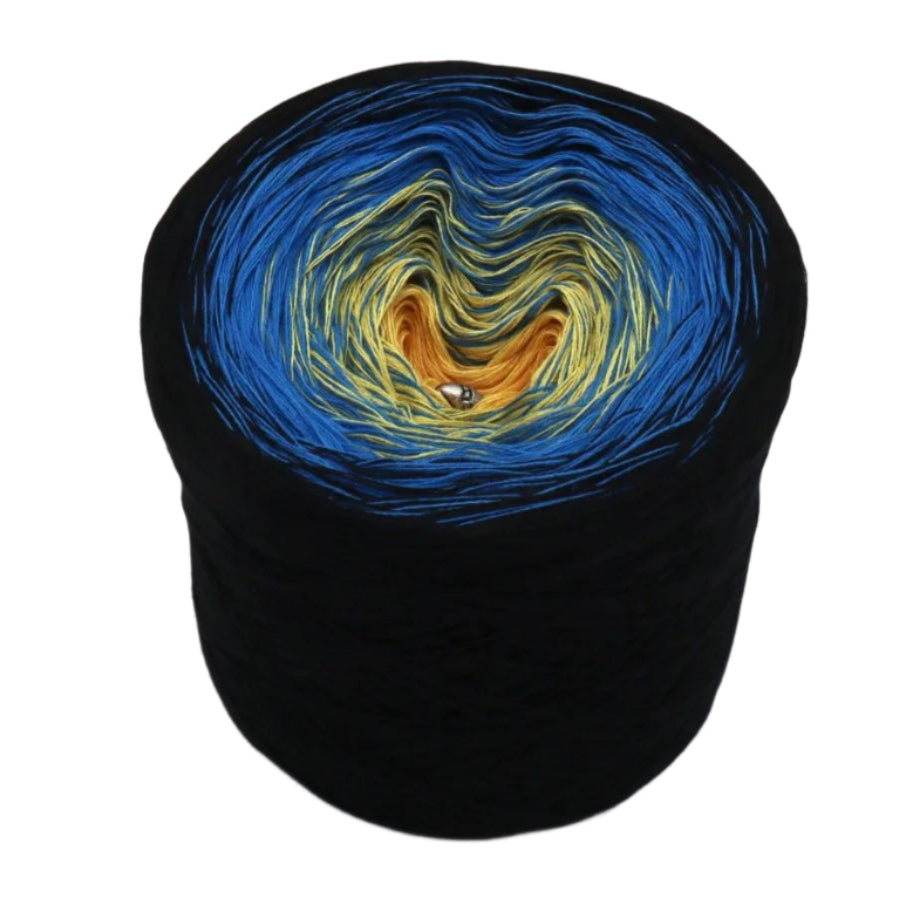 Sternenhimmel - Bobbel Wolle und Farbverlaufsgarn von Chiemseegarn