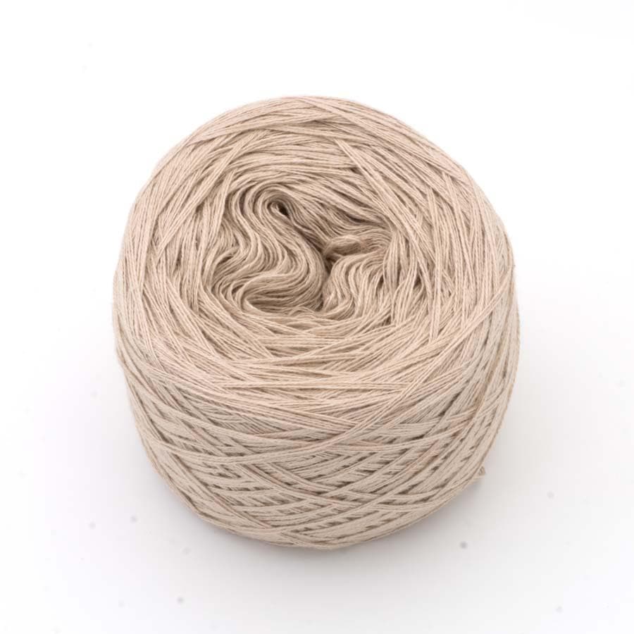 Einfarbiges gefachtes Garn "Alabaster" - Bobbel Wolle und Farbverlaufsgarn von Chiemseegarn