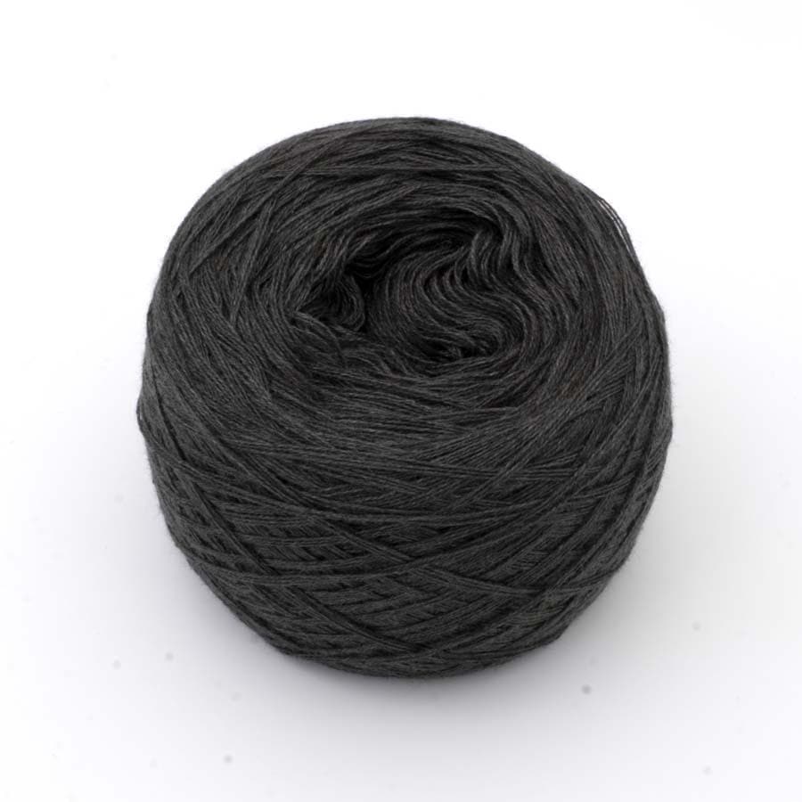 Einfarbiges gefachtes Garn "Anthrazit" - Bobbel Wolle und Farbverlaufsgarn von Chiemseegarn