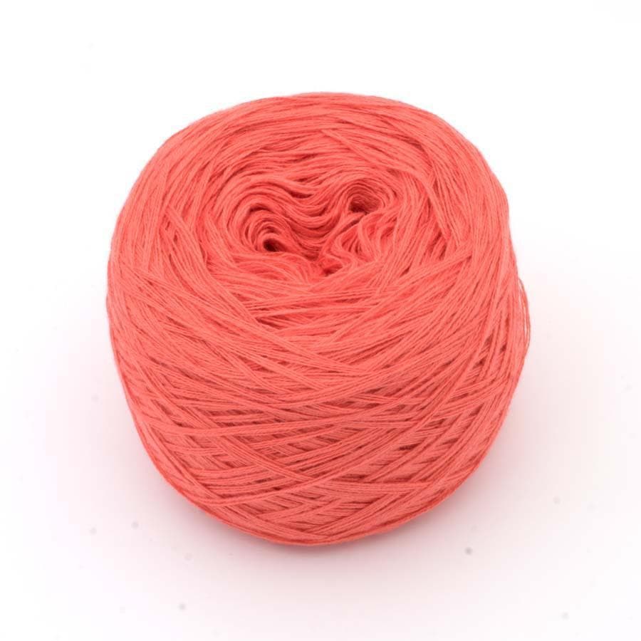 Einfarbiges gefachtes Garn "Lachs" - Bobbel Wolle und Farbverlaufsgarn von Chiemseegarn