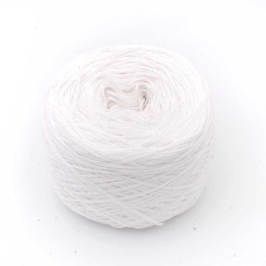 Einfarbiges gefachtes Garn "Weiss" - Bobbel Wolle und Farbverlaufsgarn von Chiemseegarn