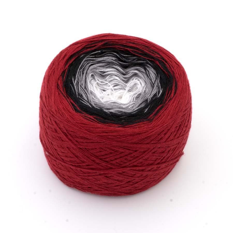 Weiße Glut - Bobbel Wolle und Farbverlaufsgarn von Chiemseegarn