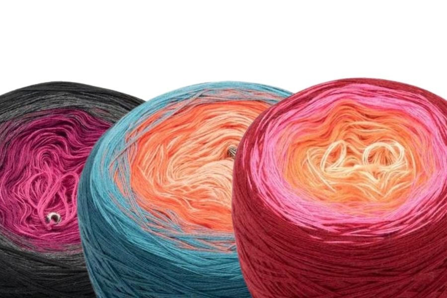 Wunschwicklung 4-farbig - Bobbel Wolle und Farbverlaufsgarn von Chiemseegarn