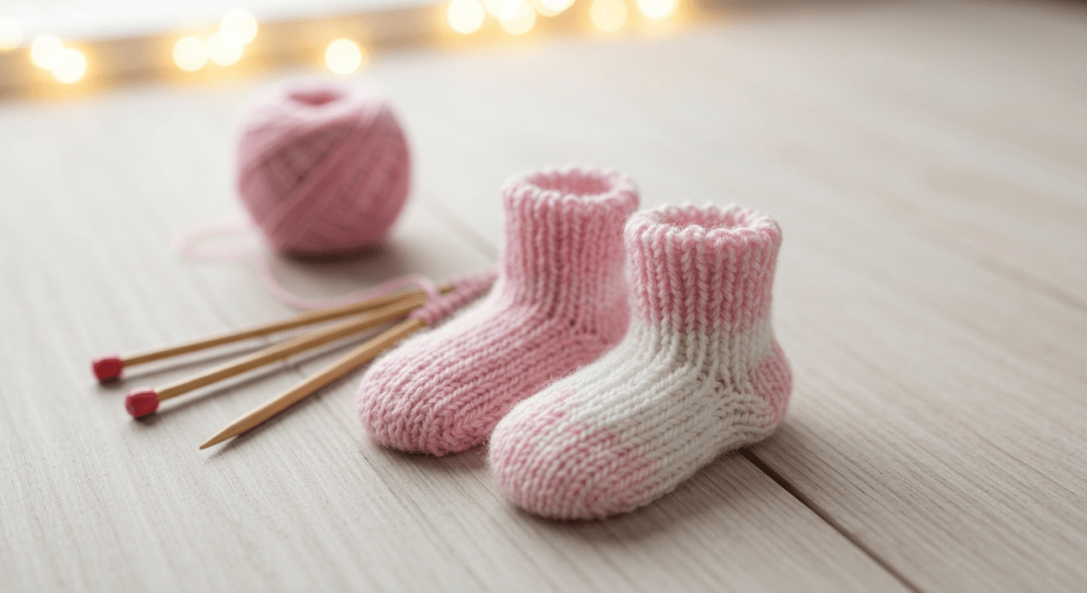 Babysocken stricken: Einfache Anleitung mit Größentabelle - Chiemseegarn