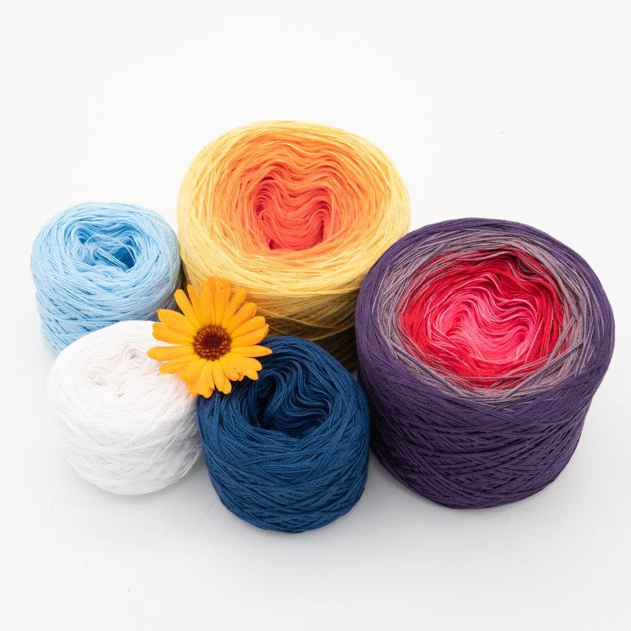 CAL Dreieckstuch "Ein Tag in den Chiemgauer Bergen" - Chiemseegarn