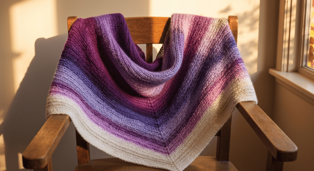 Dreieckstuch stricken: Kostenlose Anleitung für Anfänger - Chiemseegarn