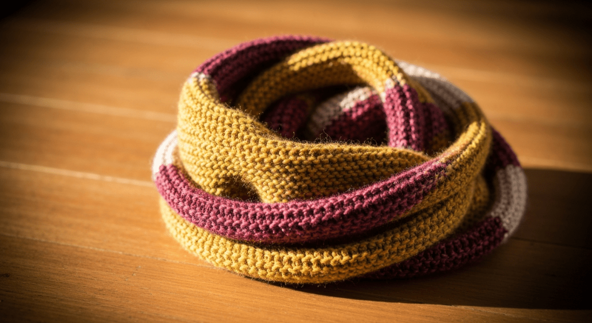 Simpler Loop Stricken Loop Schal Stricken: Einfache Anleitung mit Rundnadel – Chiemseegarn