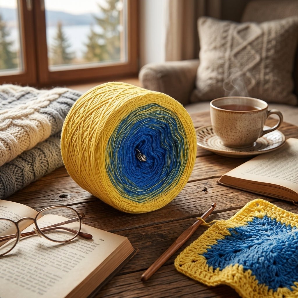 Aktionsbobbel - Schweden – Farbverlaufsgarn von Chiemseegarn