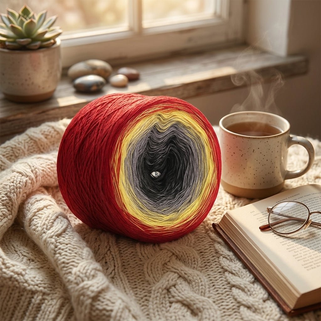 Aktiosnbobbel - Kasuga Taisha – Farbverlaufsgarn von Chiemseegarn