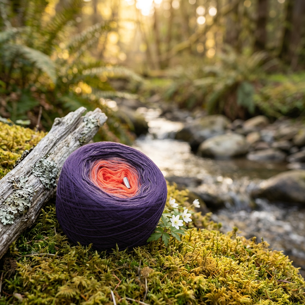 Alpenglühen – Farbverlaufsgarn von Chiemseegarn