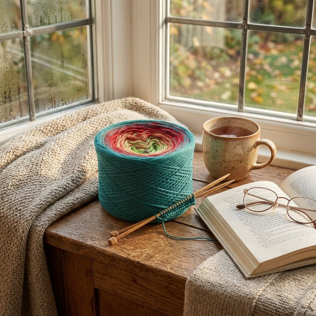 Apfelernte – Farbverlaufsgarn von Chiemseegarn