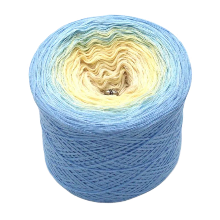 Baby Blue - Bobbel Wolle und Farbverlaufsgarn von Chiemseegarn