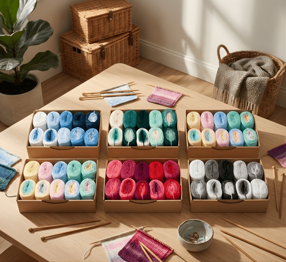 Balance Box - Bobbel Wolle und Farbverlaufsgarn von Chiemseegarn