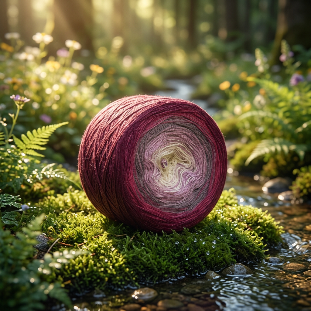 Beerenkörbchen – Farbverlaufsgarn von Chiemseegarn