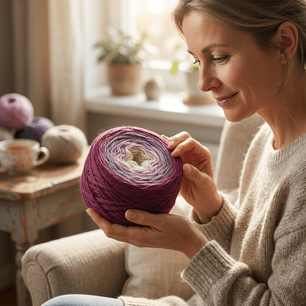 Beerenkörbchen – Farbverlaufsgarn von Chiemseegarn