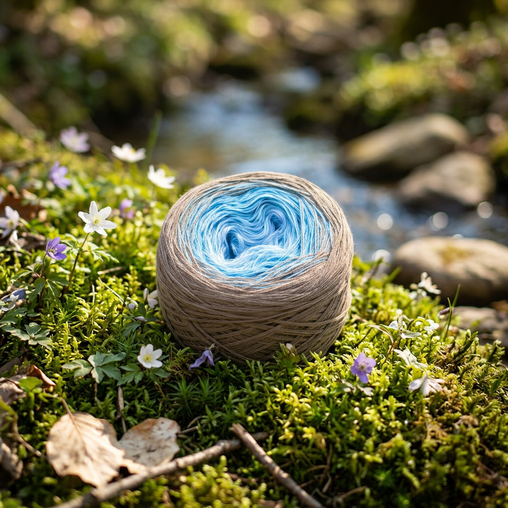 Bergbach – Farbverlaufsgarn von Chiemseegarn