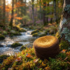 Blatt im Herbst – Farbverlaufsgarn von Chiemseegarn