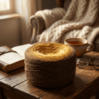 Blatt im Herbst – Farbverlaufsgarn von Chiemseegarn