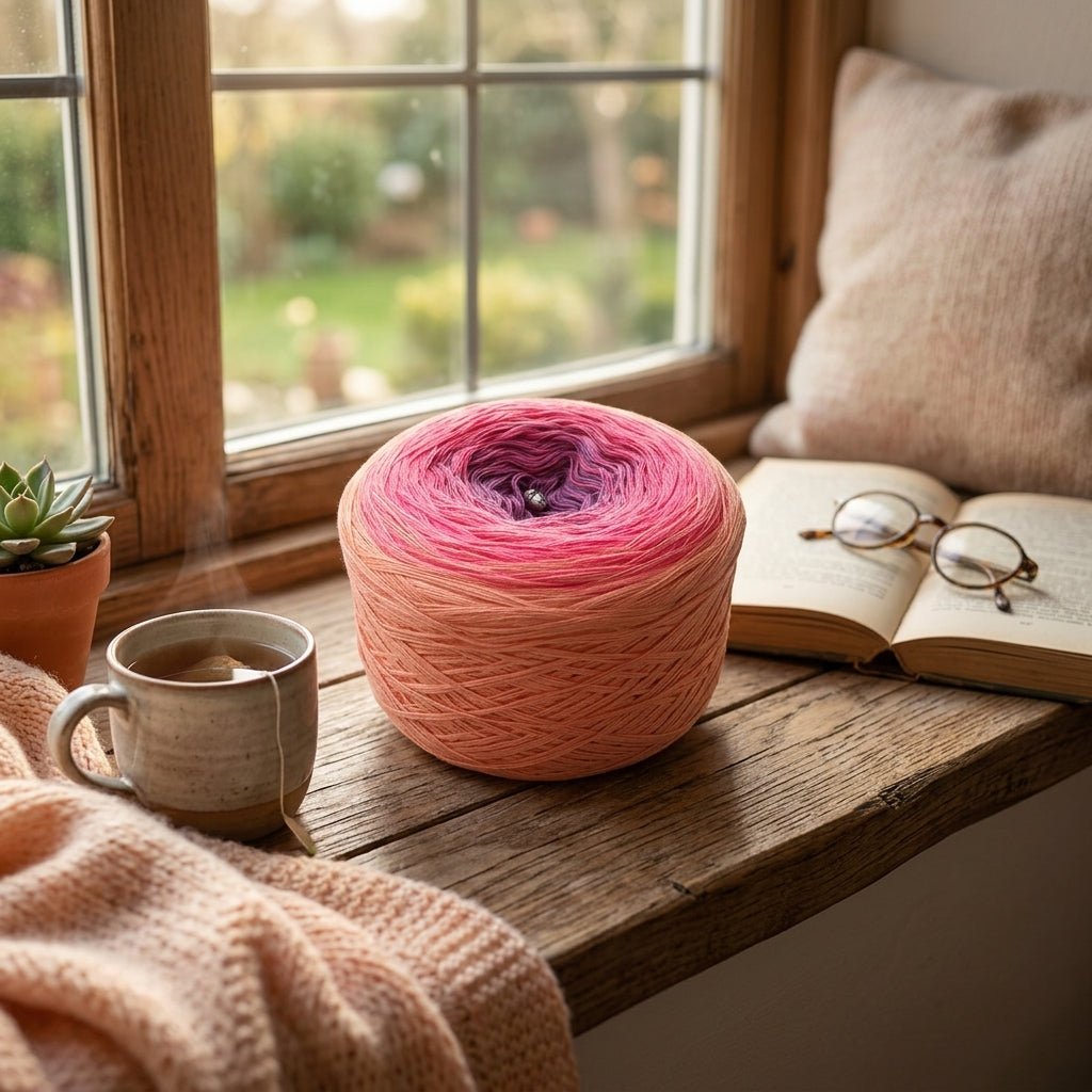 Blütenmeer – Farbverlaufsgarn von Chiemseegarn