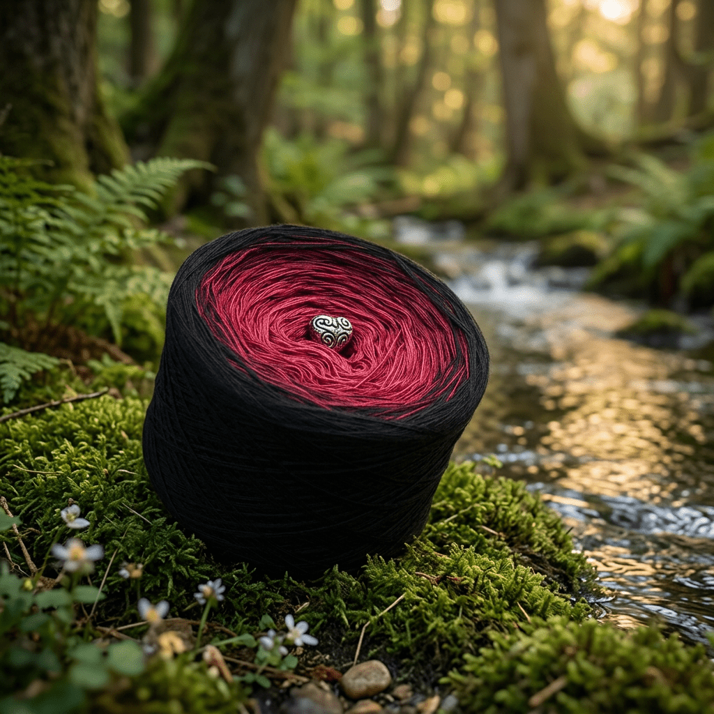 Blutmond – Farbverlaufsgarn von Chiemseegarn