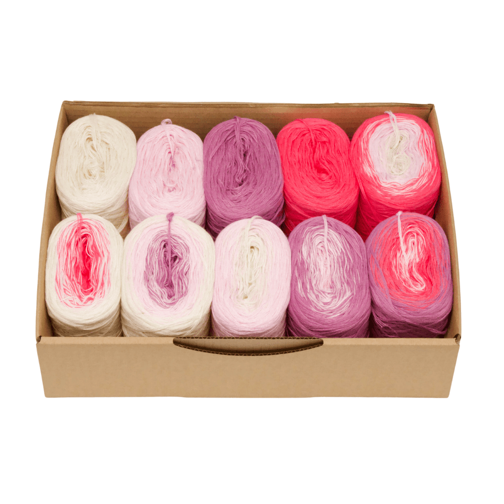 Bobbel Kombi Boxen - Bobbel Wolle und Farbverlaufsgarn von Chiemseegarn