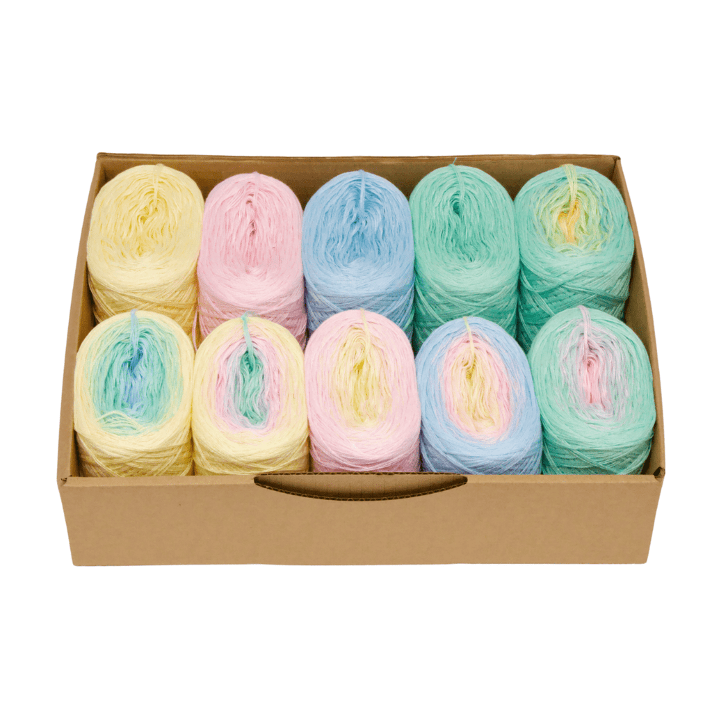 Bobbel Kombi Boxen - Bobbel Wolle und Farbverlaufsgarn von Chiemseegarn