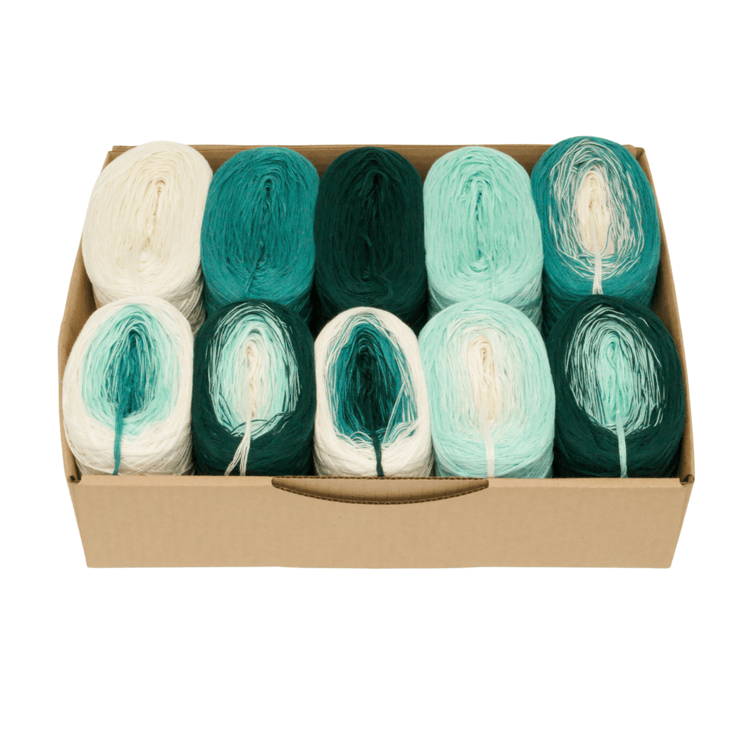 Bobbel Kombi Boxen - Bobbel Wolle und Farbverlaufsgarn von Chiemseegarn
