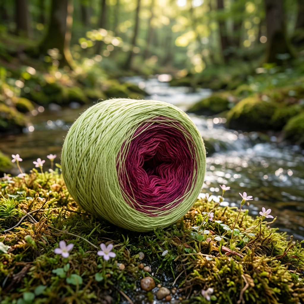 Buntnessel – Farbverlaufsgarn von Chiemseegarn