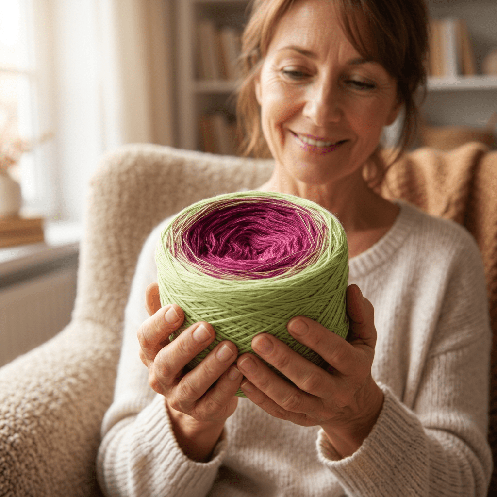 Buntnessel – Farbverlaufsgarn von Chiemseegarn