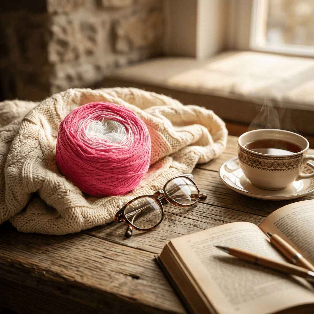 Dirndl mit Herz – Farbverlaufsgarn von Chiemseegarn