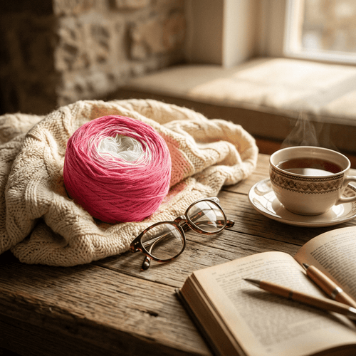 Dirndl mit Herz – Farbverlaufsgarn von Chiemseegarn
