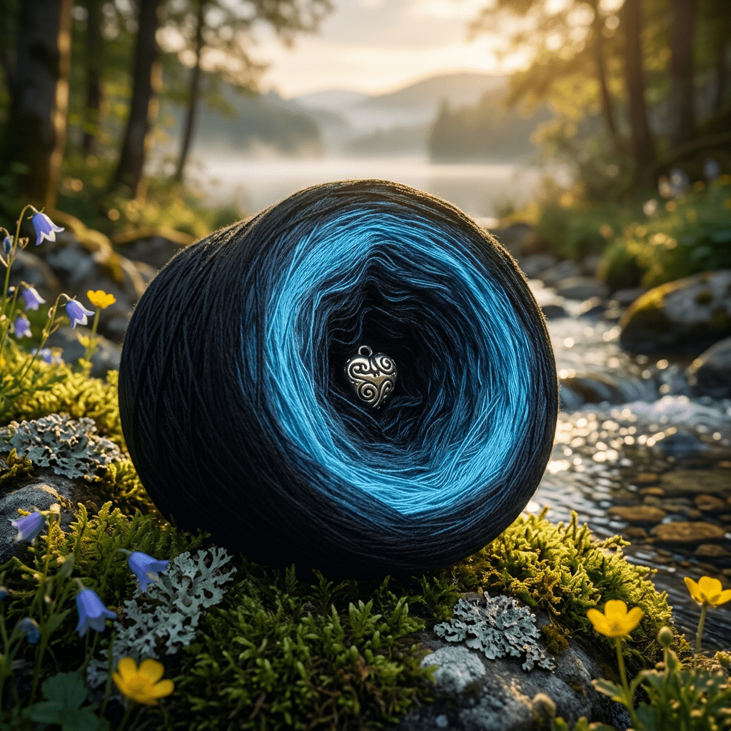 Dunkles Wasser – Farbverlaufsgarn von Chiemseegarn