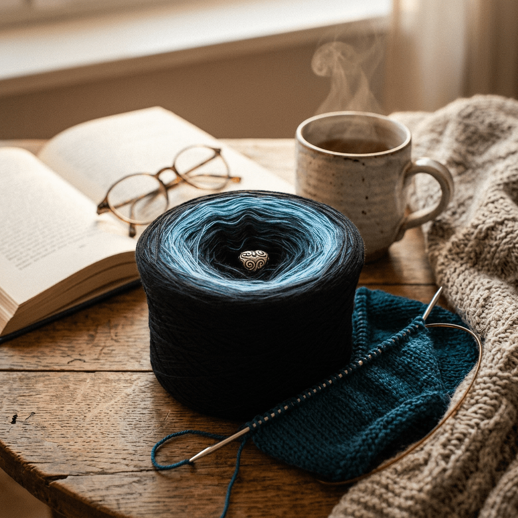 Dunkles Wasser – Farbverlaufsgarn von Chiemseegarn