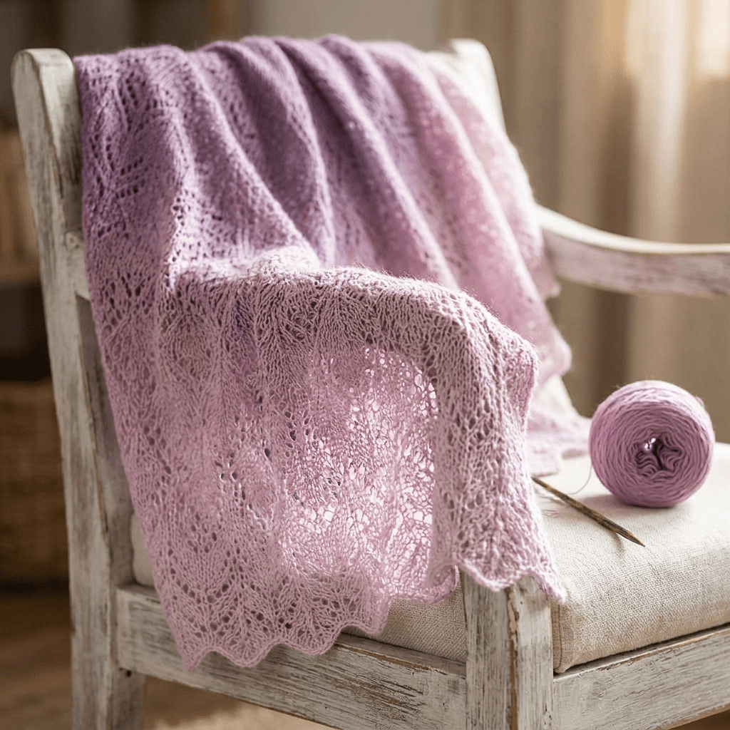 Einfarbiges gefachtes Garn "Amethyst" – Einfarbiges Garn von Chiemseegarn