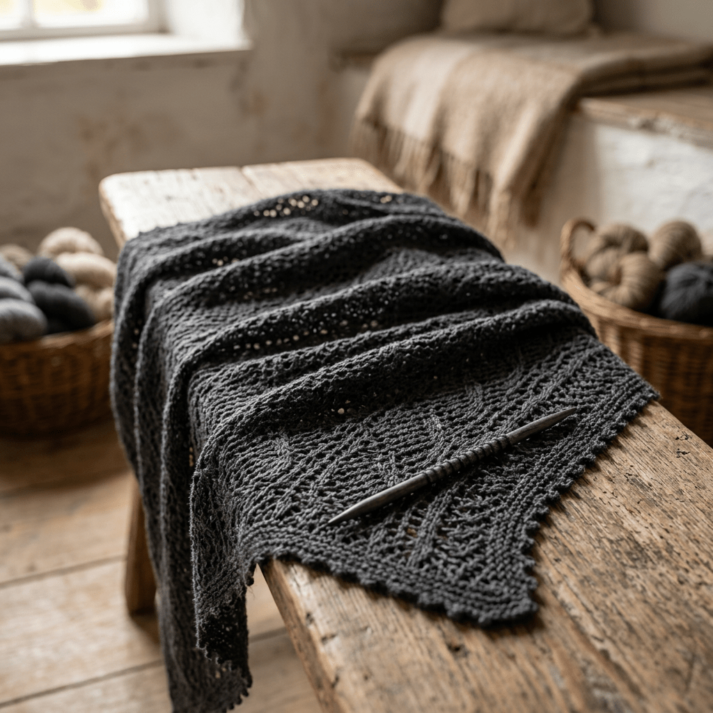 Einfarbiges gefachtes Garn "Anthrazit" – Einfarbiges Garn von Chiemseegarn