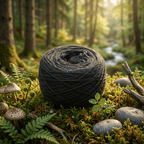 Einfarbiges gefachtes Garn "Anthrazit" – Einfarbiges Garn von Chiemseegarn