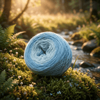 Einfarbiges gefachtes Garn "Aqua" – Einfarbiges Garn von Chiemseegarn
