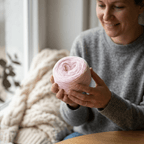 Einfarbiges gefachtes Garn "Babyrosa" – Einfarbiges Garn von Chiemseegarn
