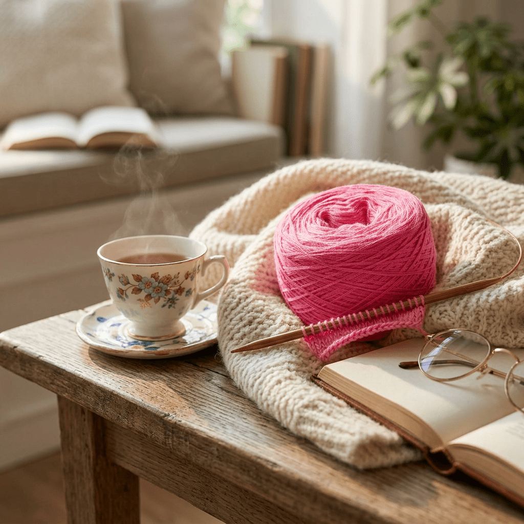 Einfarbiges gefachtes Garn "Candy" – Einfarbiges Garn von Chiemseegarn