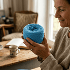 Einfarbiges gefachtes Garn "Capri" – Einfarbiges Garn von Chiemseegarn