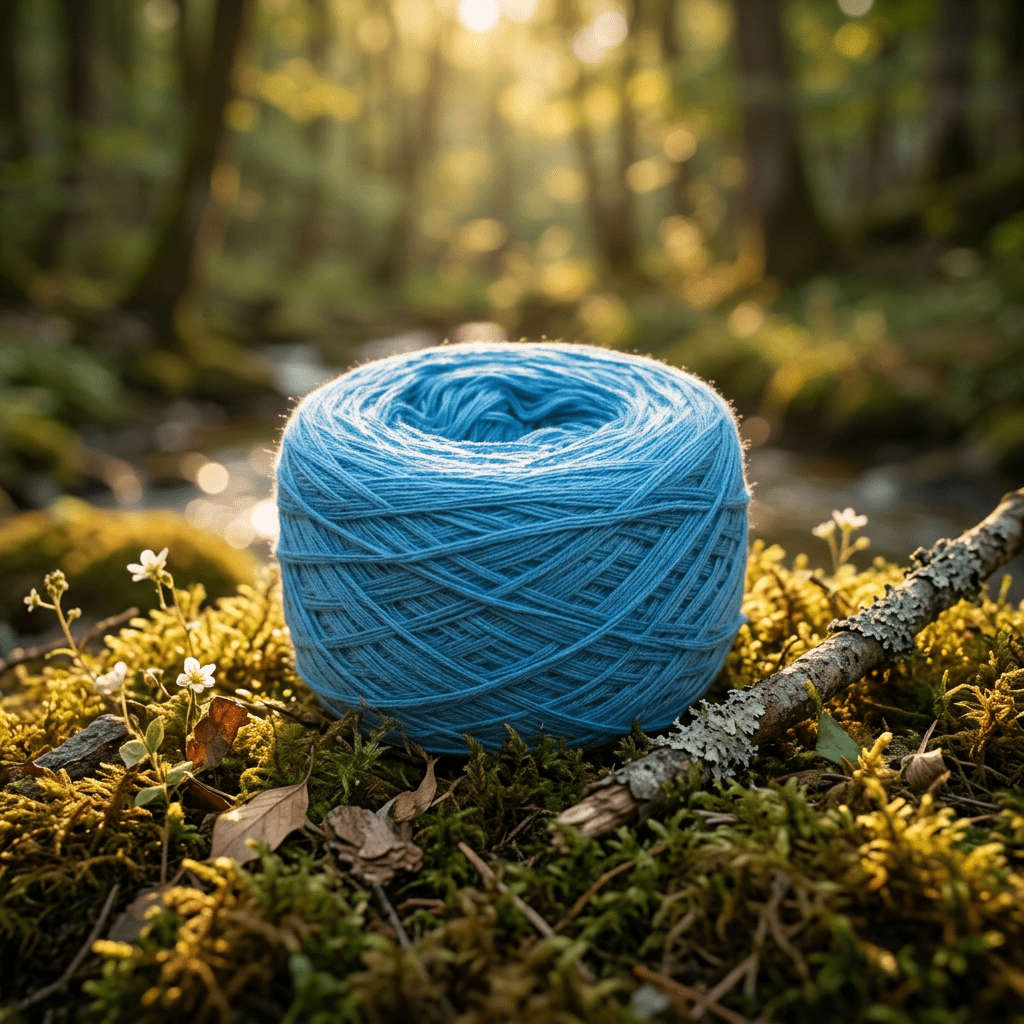 Einfarbiges gefachtes Garn "Capri" – Einfarbiges Garn von Chiemseegarn