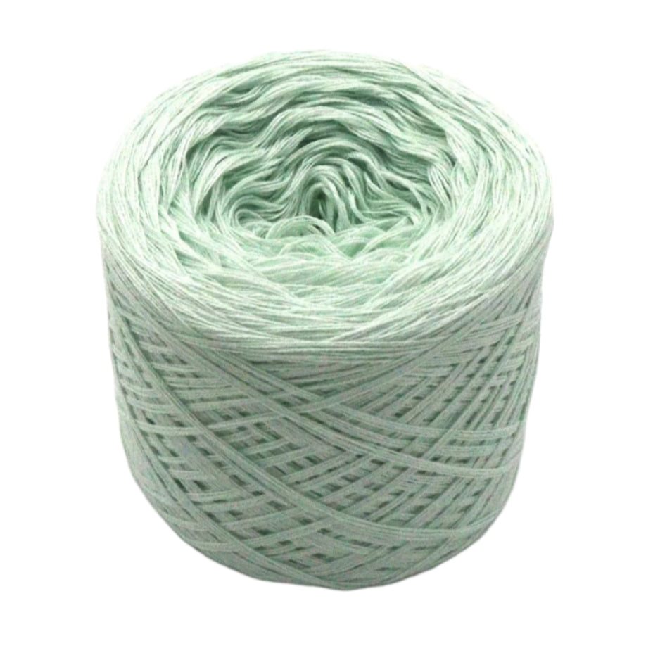 Einfarbiges gefachtes Garn "Erbse" - Bobbel Wolle und Farbverlaufsgarn von Chiemseegarn