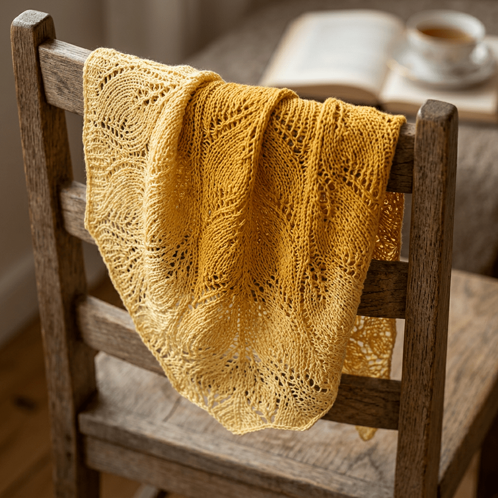 Einfarbiges gefachtes Garn "Gold" – Einfarbiges Garn von Chiemseegarn