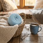 Einfarbiges gefachtes Garn "Libelle" – Einfarbiges Garn von Chiemseegarn